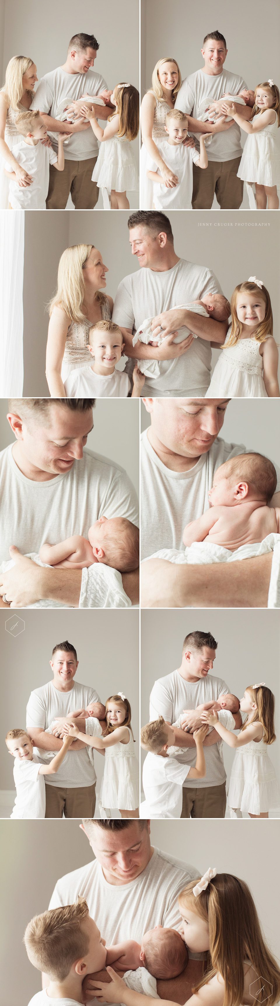 nashville newborn photographers | family newborn portraits in studio