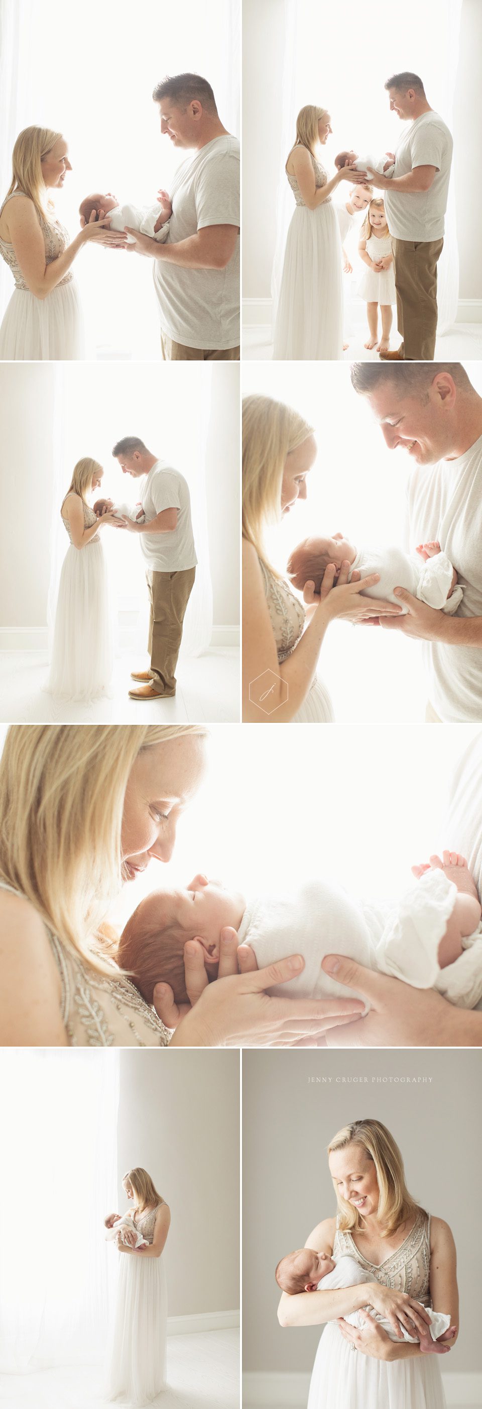 nashville newborn photography | mom and dad window light newborn photography