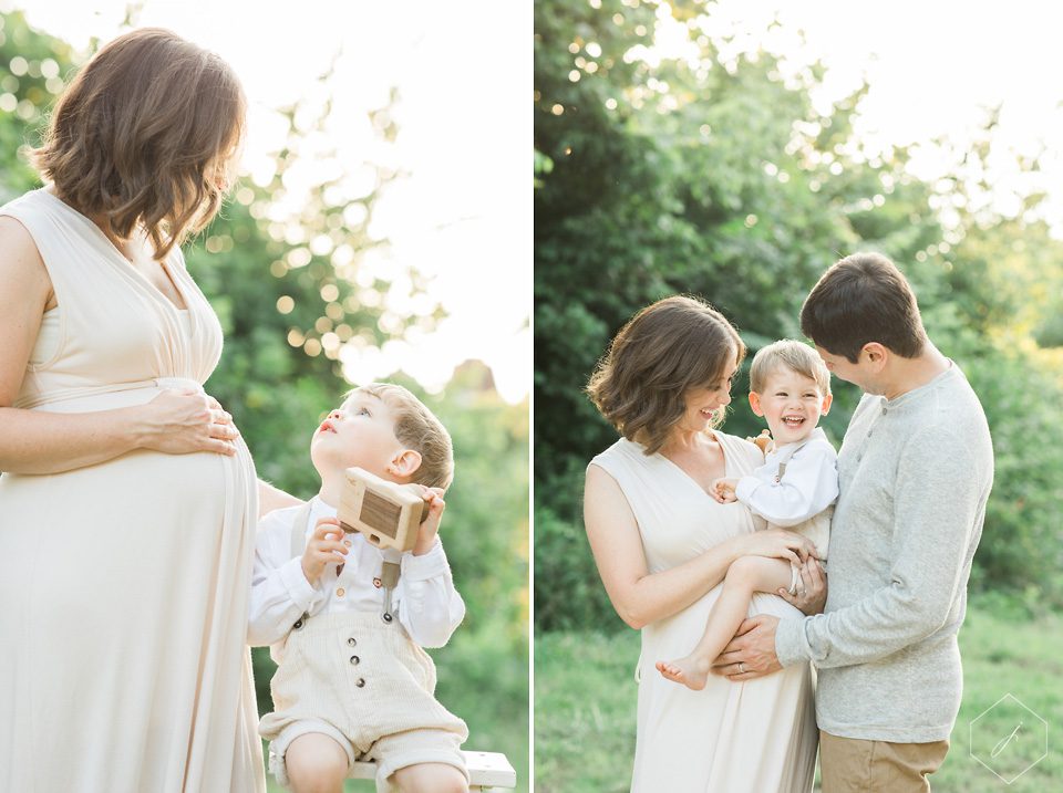 nashville-family-maternity-photography sunset maternity photos with sibling
