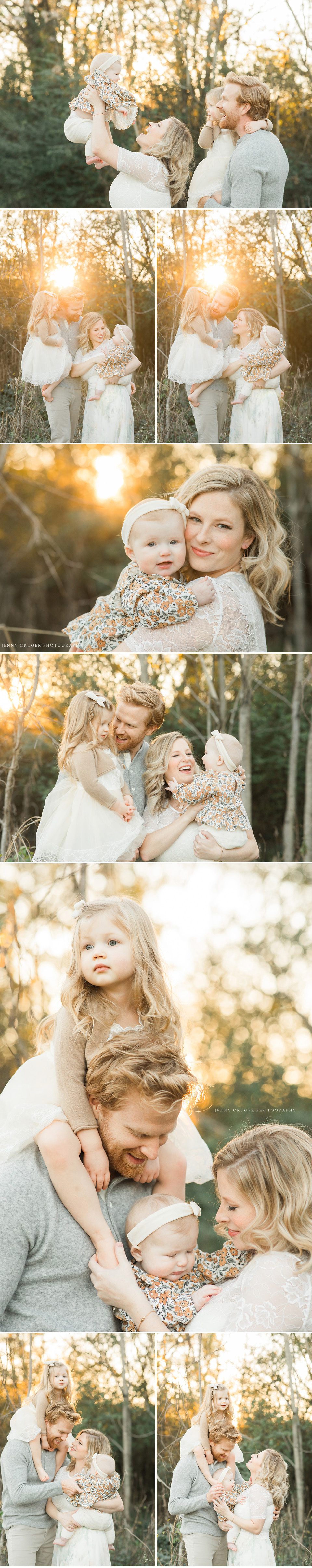 nashville fall family sessions at golden hour 