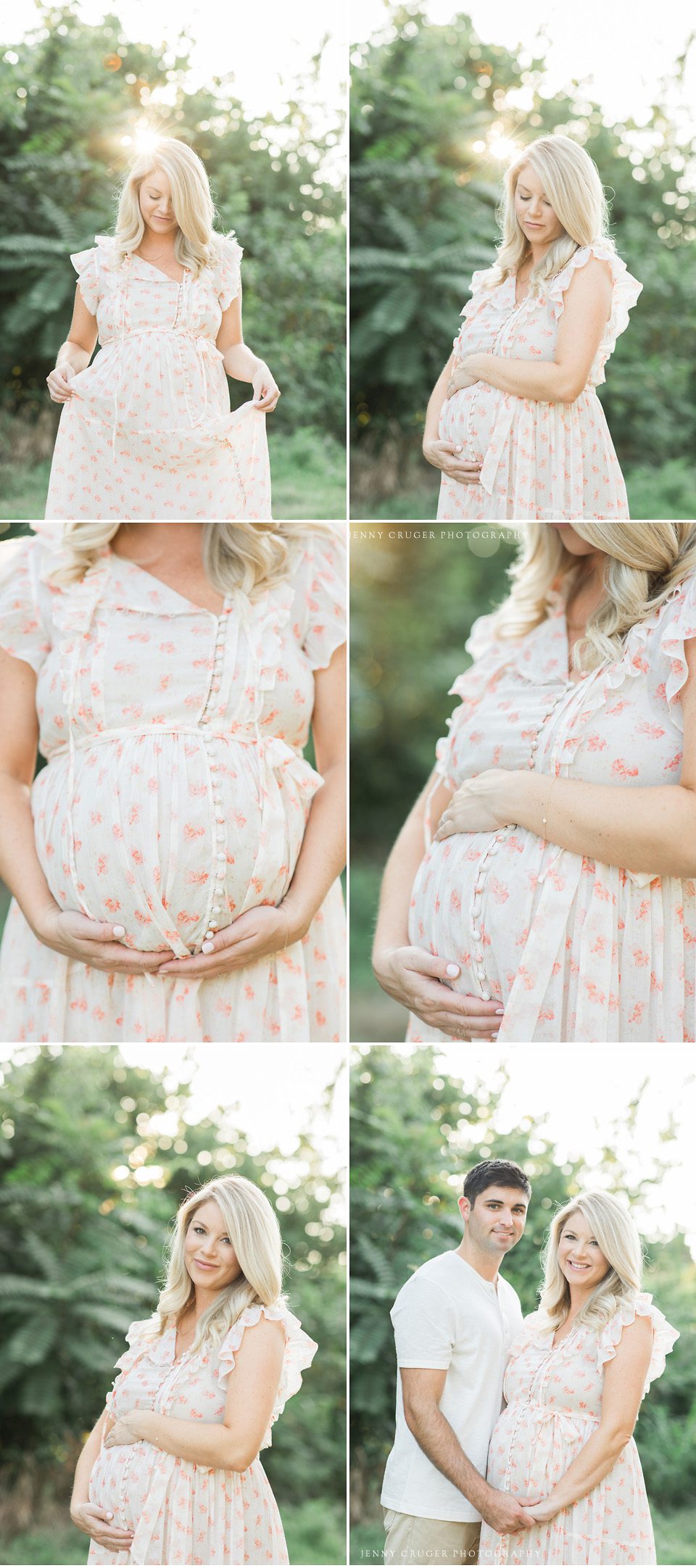 nashville maternity photo session sunset field session