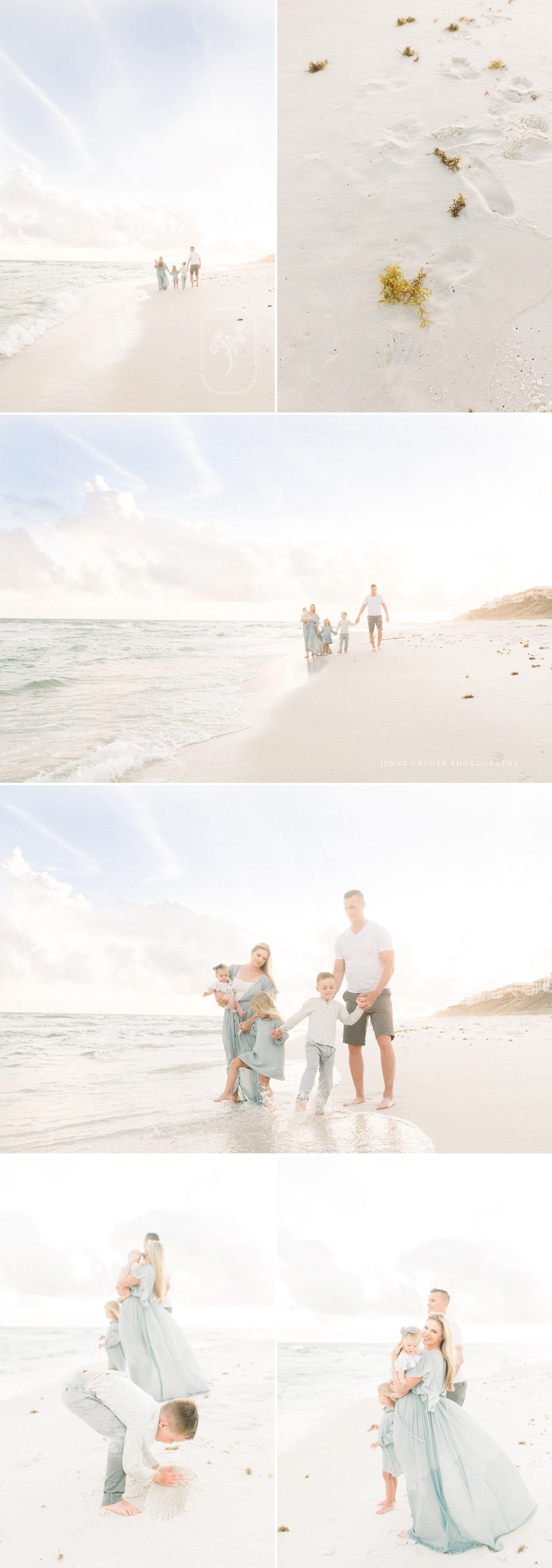 nashville family photographer pastel beach portraits