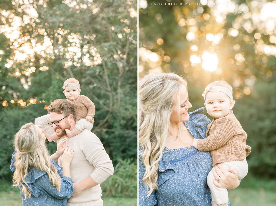 Nashville TN Family Photography fall family session golden light 