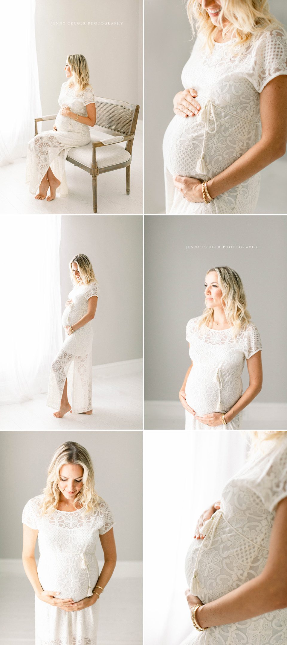 simple studio maternity photos in Nashville, TN