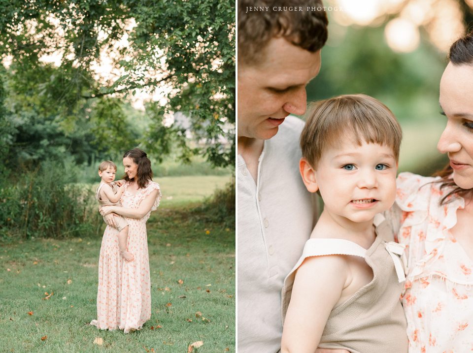 Nashville Family Photography family field session at sunset