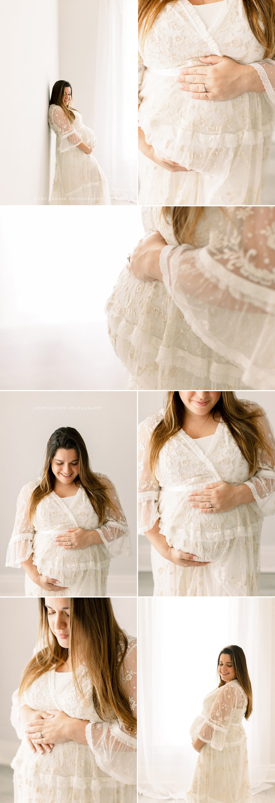 Nashville Maternity Photographer Feminine Studio Maternity Session