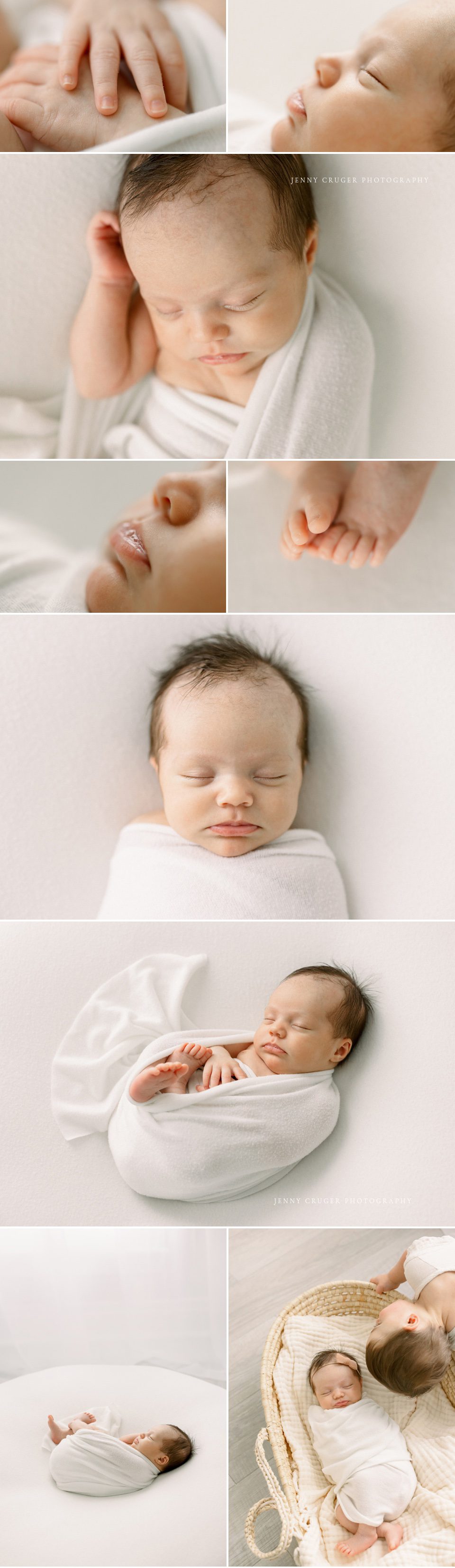 natural white newborn photos 