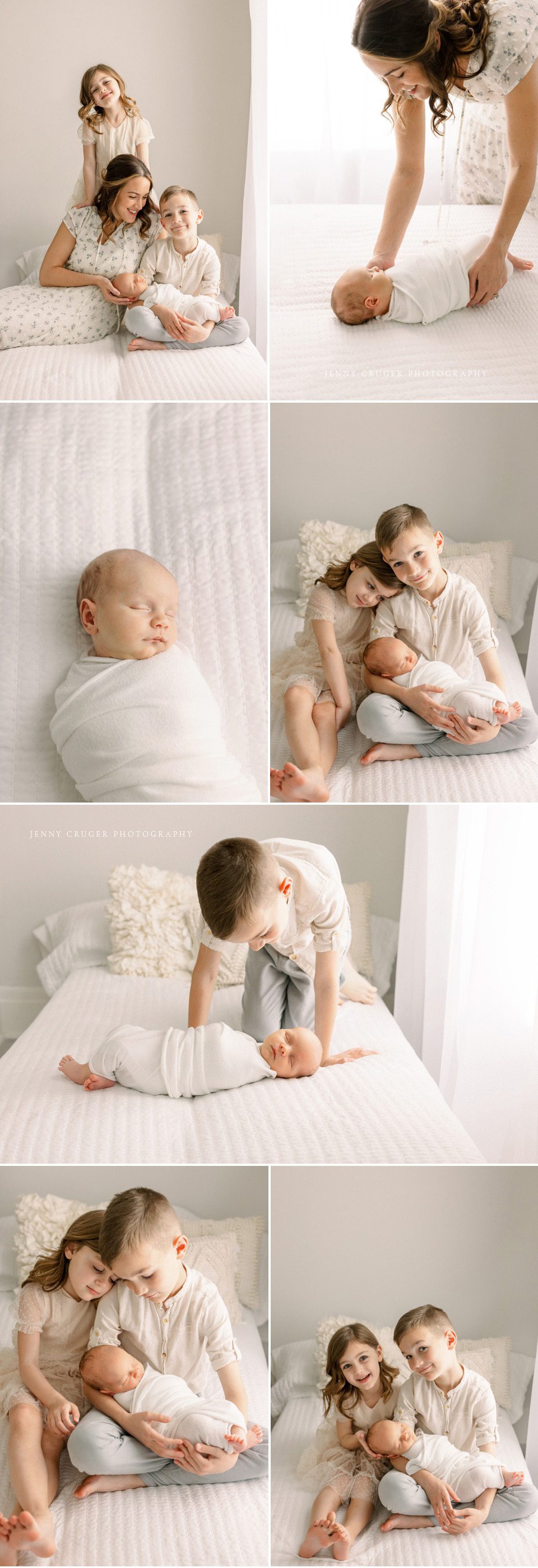 studio lifestyle newborn photos 