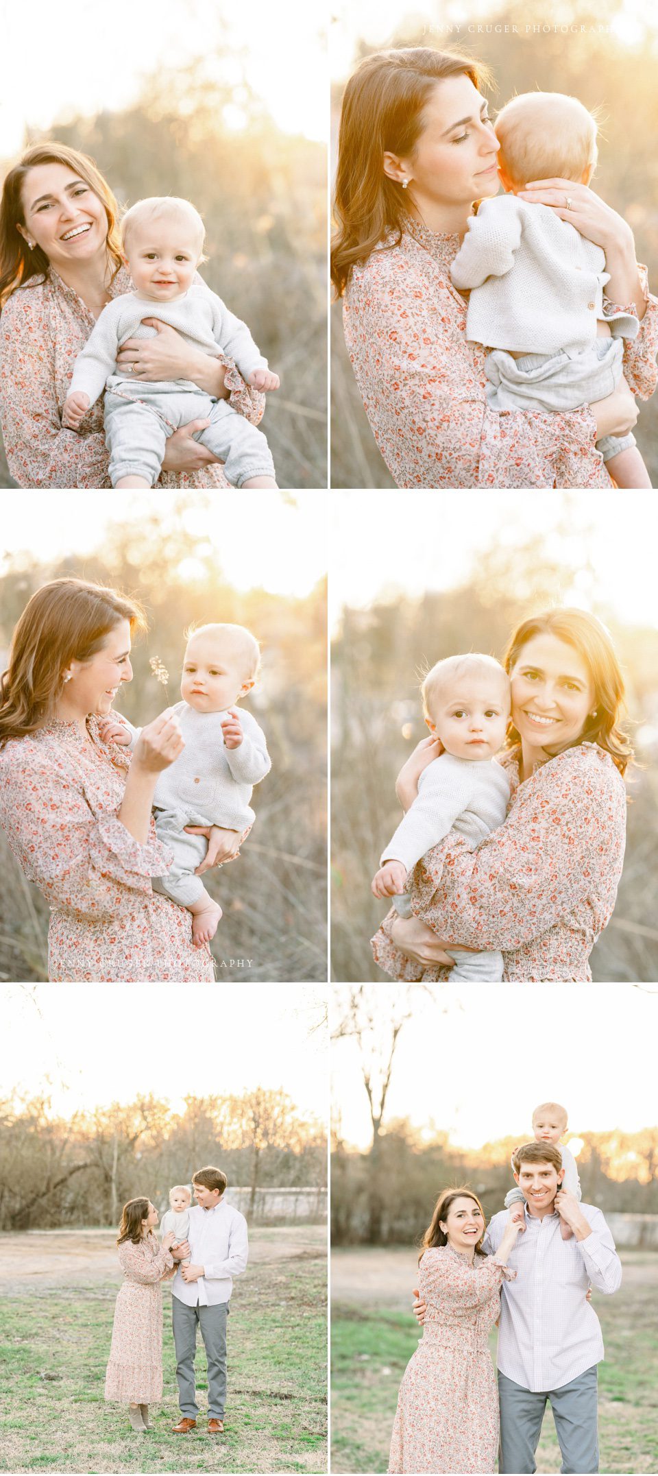 golden hour 1 year session family