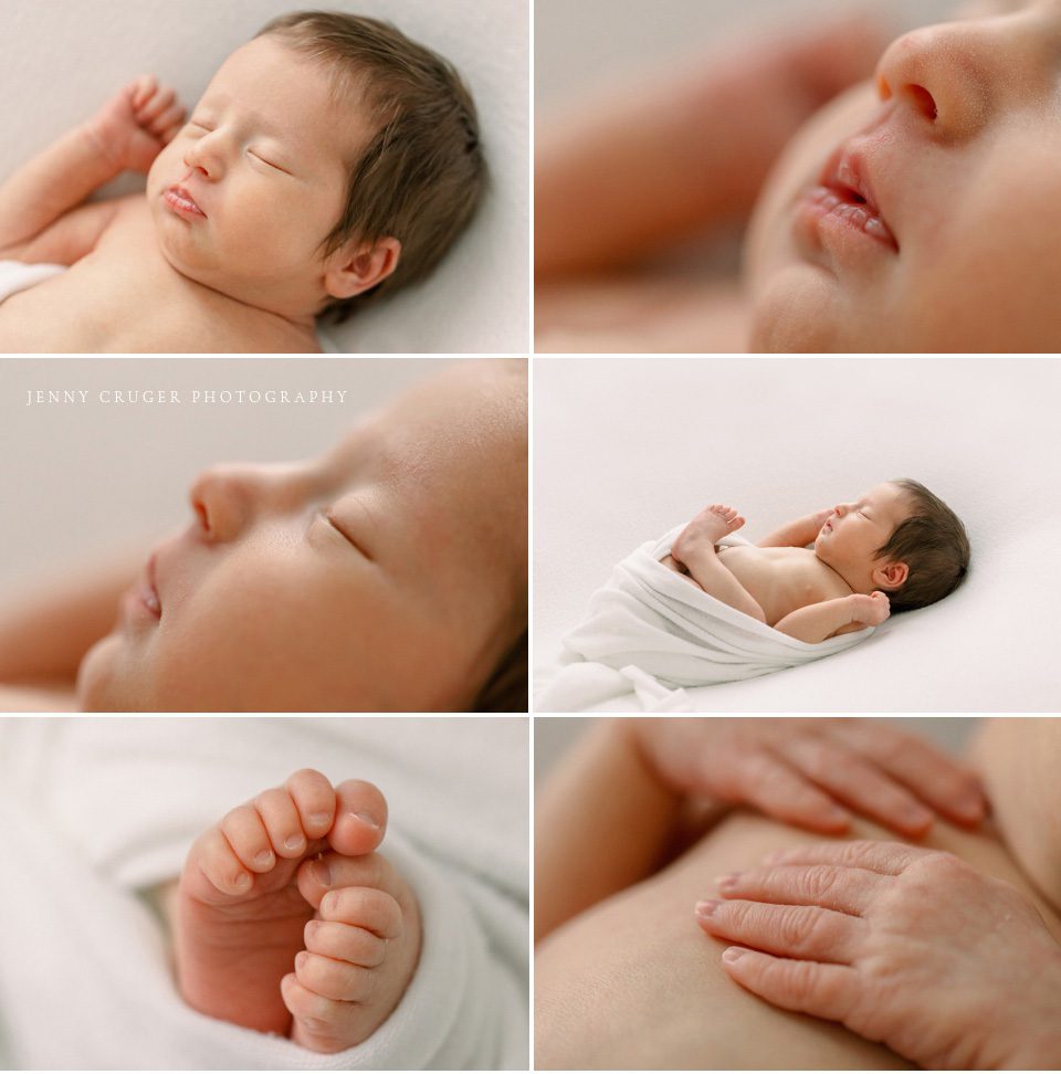 close up newborn pictures of details 
