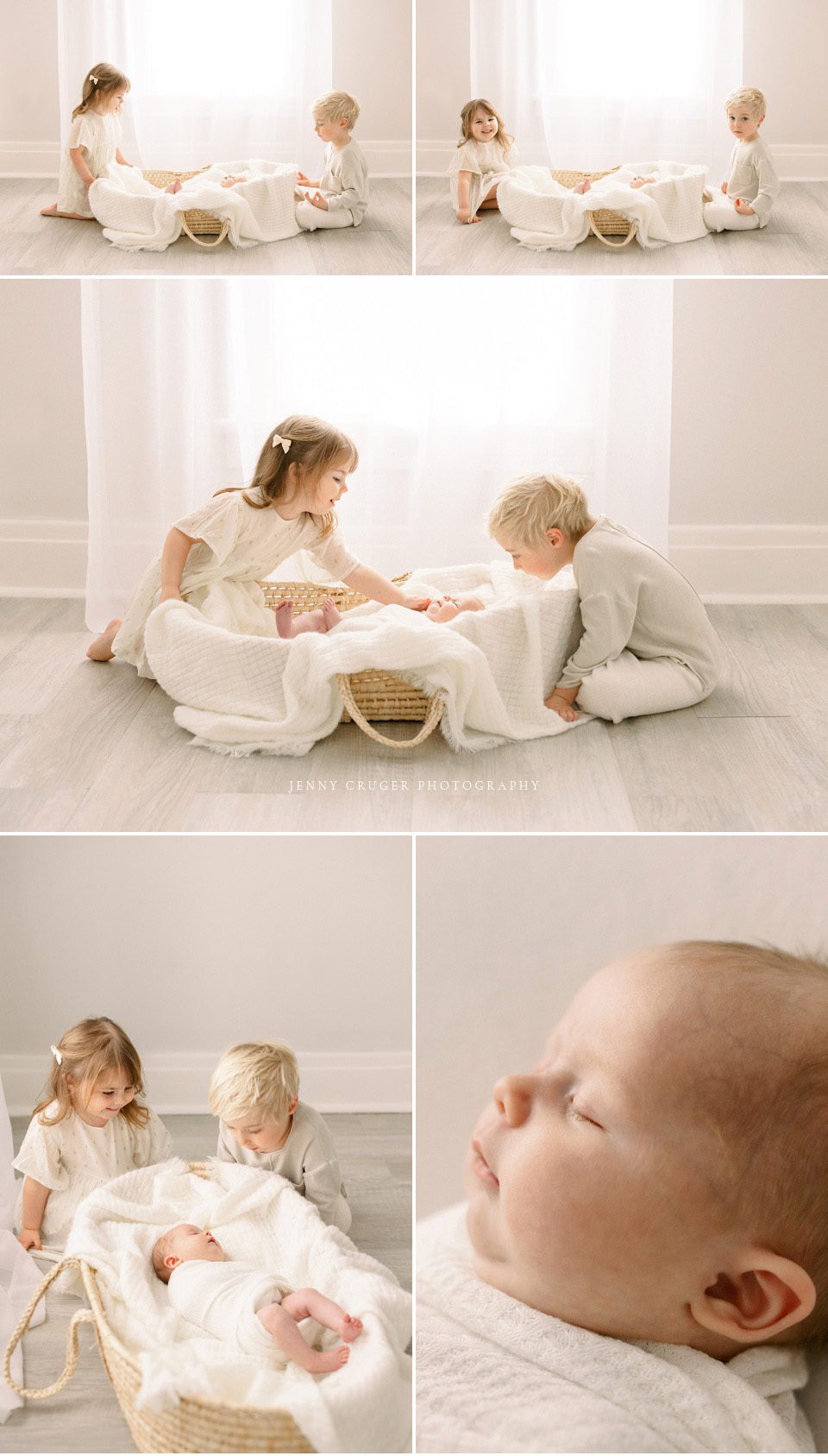 best sibling pictures for newborn session