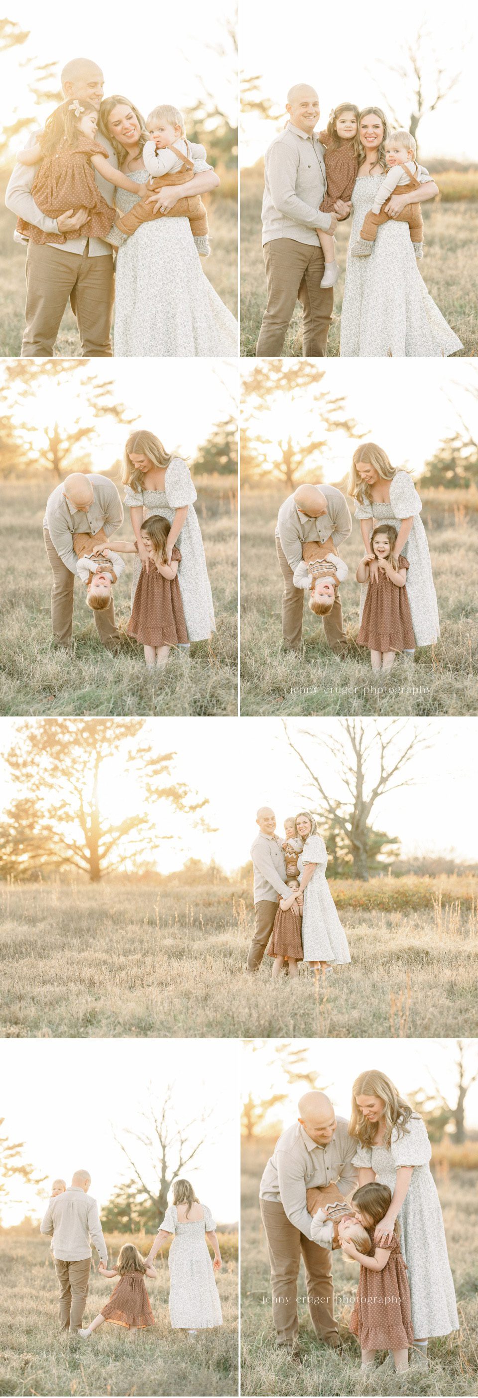 sunset field family session 