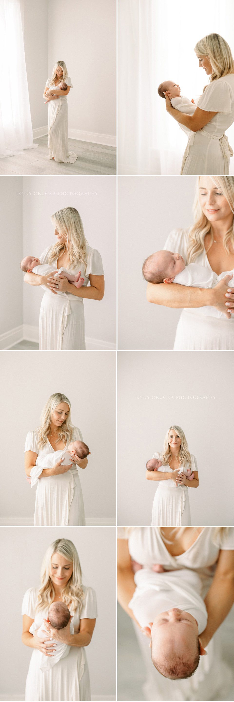 Peaceful close-up of newborn with mom highlighting motherhood | Nashville newborn photography details
