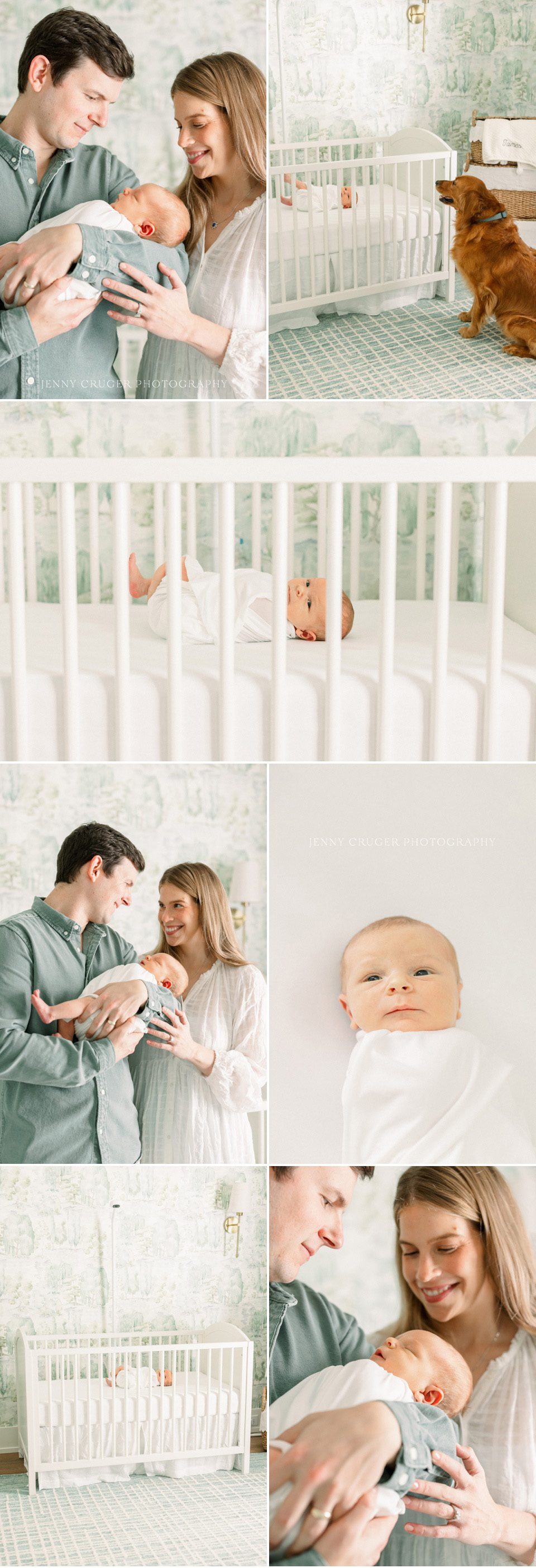 in home newborn session Nashville 